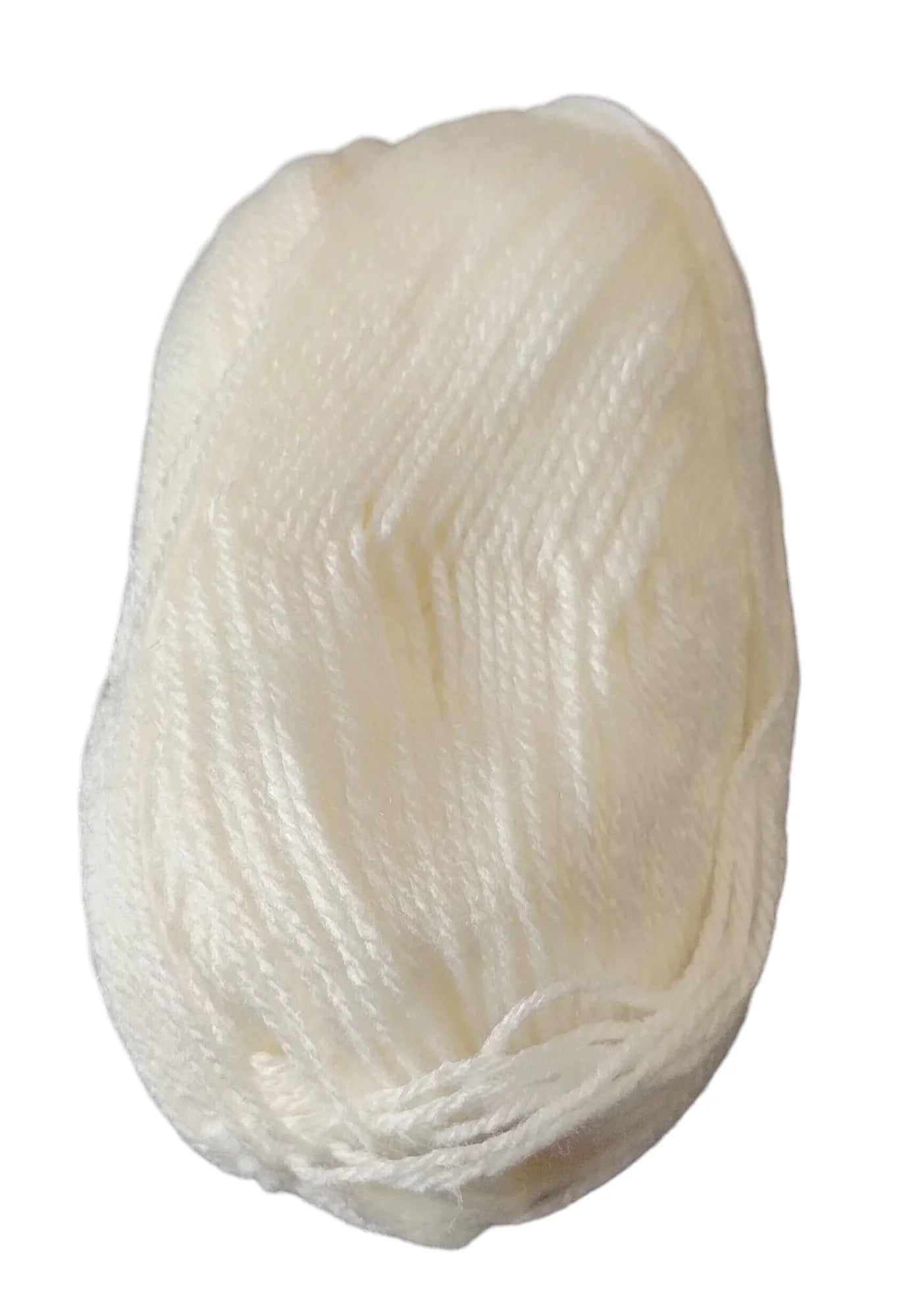 Cream white yarn ball for crochet, Croch'pelotes by Sophie handmade wool