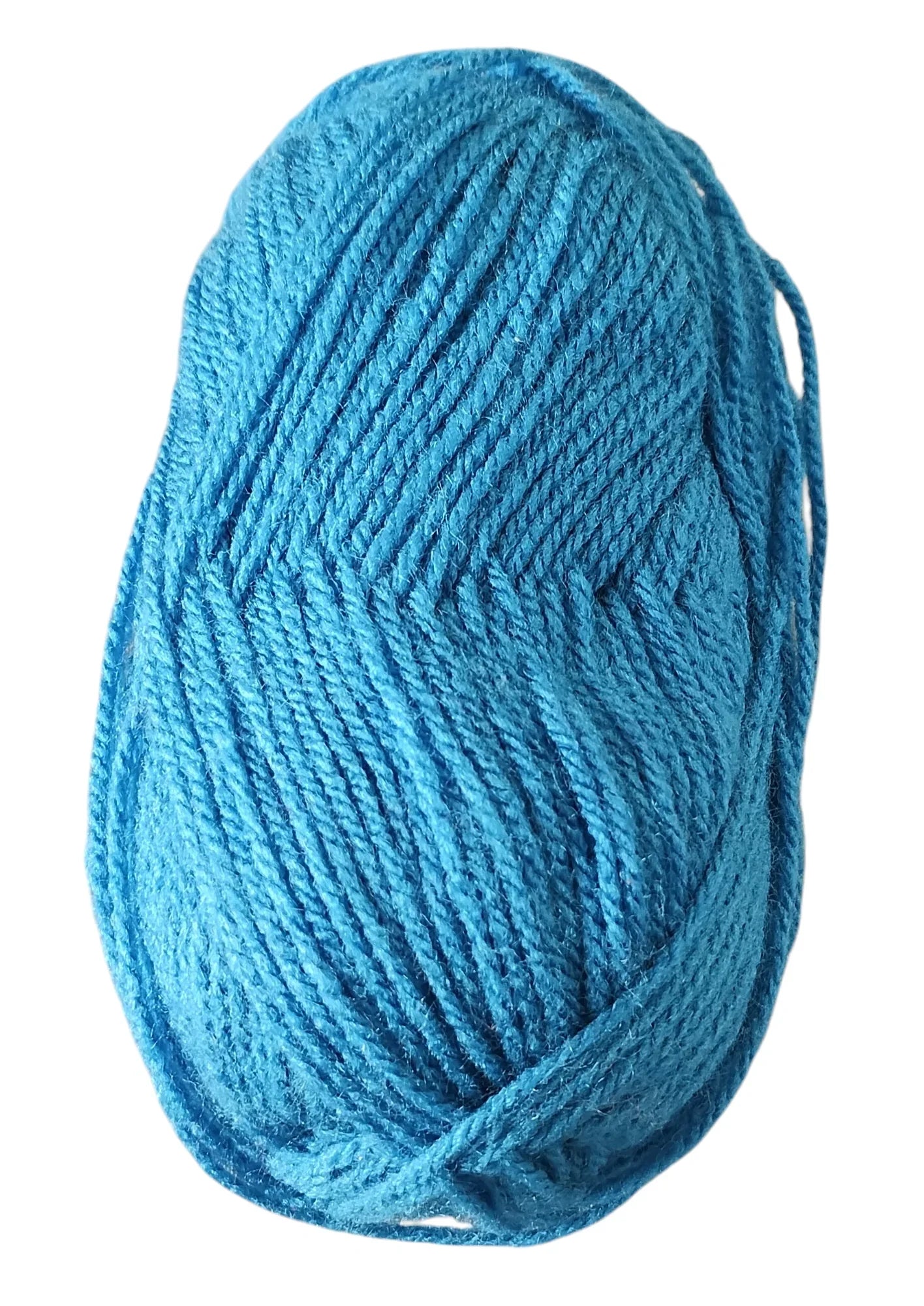 Classic blue yarn ball for crochet projects, Croch'pelotes by Sophie handmade supplies