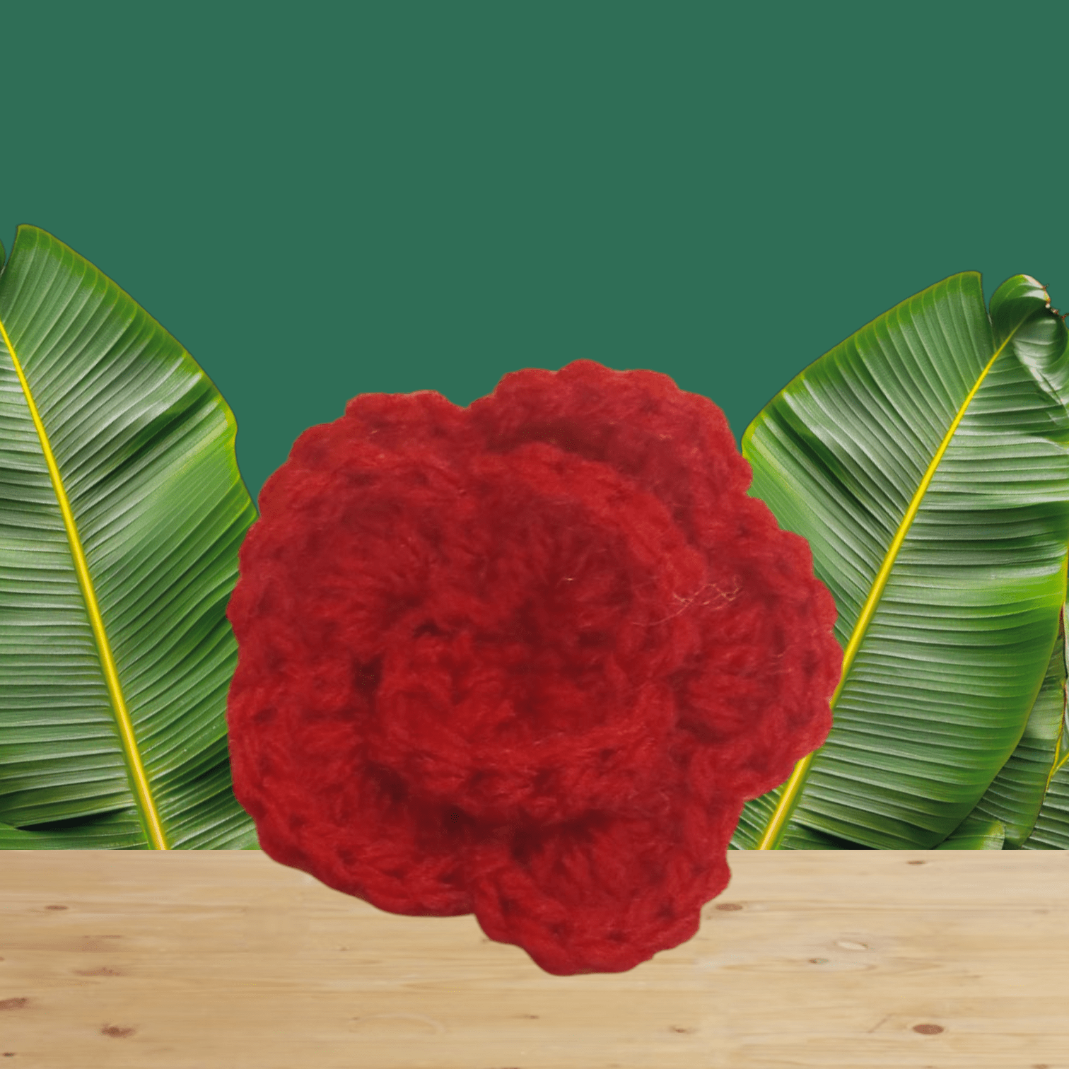 Broche de Rose - Bébé Crochet