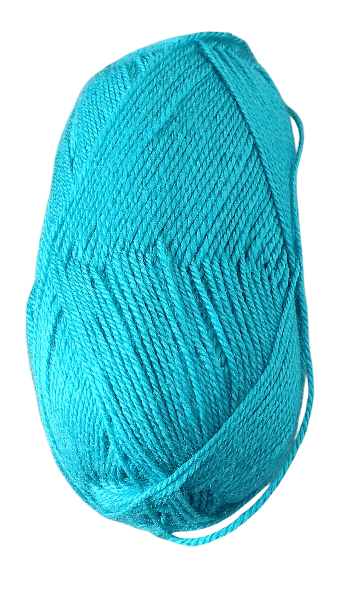 Turquoise blue-green yarn ball for crochet, Croch'pelotes by Sophie, handmade crafts
