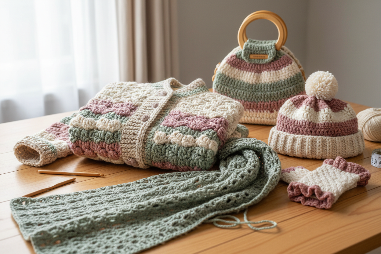 vêtements et accessoires fait au crochet